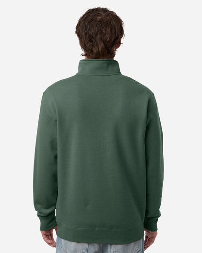 Independent Trading Co. Unisex Midweight Quarter-Zip Pullover SS4600QZ #colormdl_Alpine Green