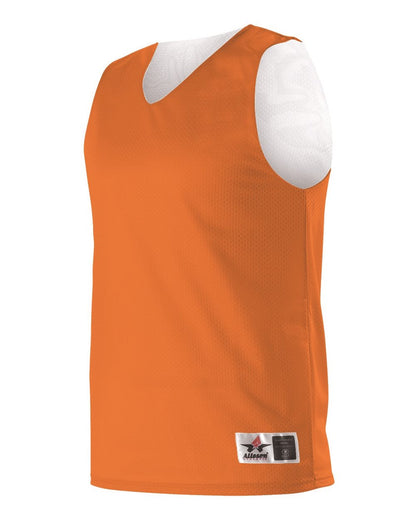 Alleson Athletic Reversible Mesh Tank 560R #color_Orange/ White