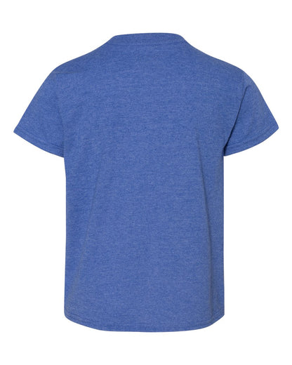 Gildan Youth DryBlend® T-Shirt 8000B #color_Heather Deep Royal