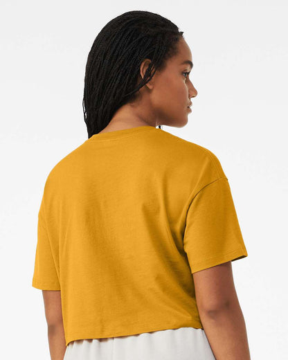 BELLA + CANVAS Women's Jersey Crop Tee 6482 #colormdl_Mustard