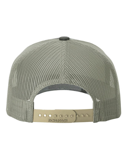 Richardson Five-Panel Printed Trucker Cap 112PFP #color_Digital Camo/ Light Green