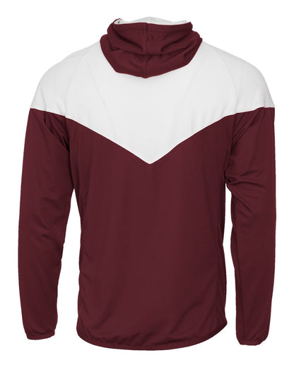 Badger Men's Spirit Outer-Core Jacket 7722 #color_Maroon/ White