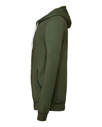 BELLA + CANVAS Sponge Fleece Full-Zip Hoodie 3739 #color_Military Green