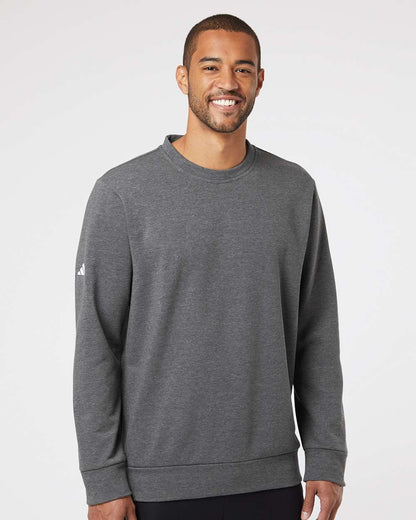 Adidas Fleece Crewneck Sweatshirt A434 #colormdl_Dark Grey Heather