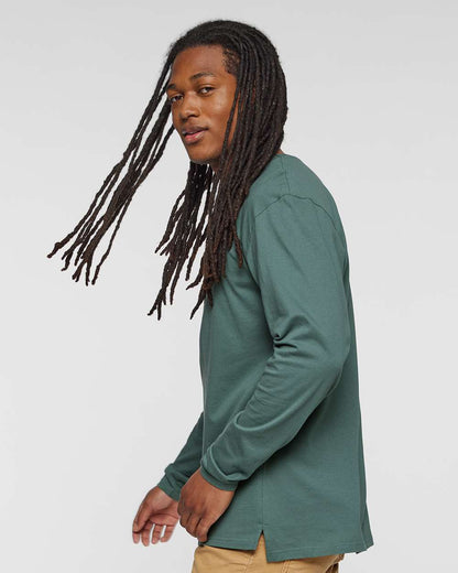 LAT Men's Fine Jersey Long Sleeve Tee 6918 #colormdl_Basil