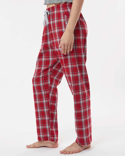Boxercraft Women's Haley Flannel Pants BW6620 #colormdl_Heritage Garnet Plaid