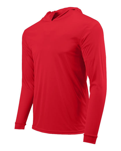 Paragon Unisex Bahama Performance Hooded Long Sleeve T-Shirt 220 #color_Red