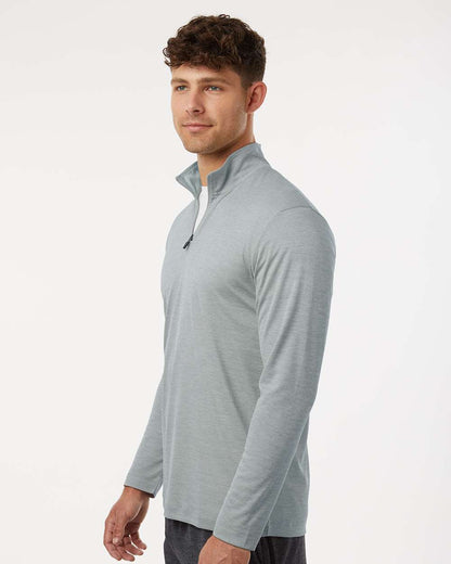 AllPro Men's Pro-Lock Performance Mélange Quarter-Zip Pullover 4HM700 #colormdl_Silver Melange