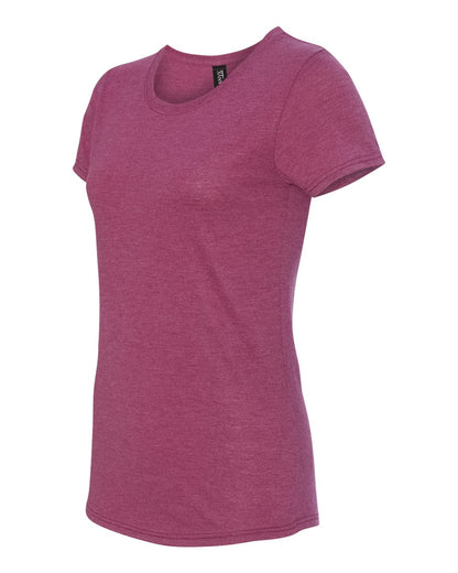 Gildan Softstyle® Women’s Triblend T-Shirt 6750L #color_Heather Raspberry