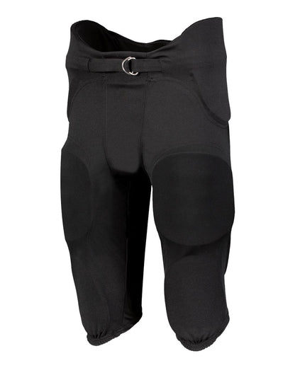 Russell Athletic Unisex Integrated 7-Piece Padded Football Pants F25PFM #color_Black