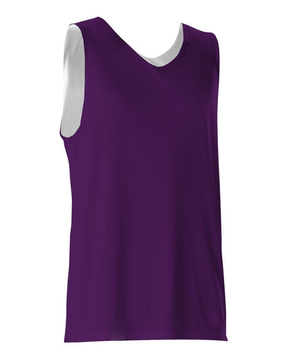 Alleson Athletic Reversible Tank 506CR #color_Purple/ White