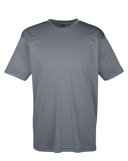 UltraClub Men's Cool & Dry Sport Performance Interlock T-Shirt 8420 #color_Charcoal