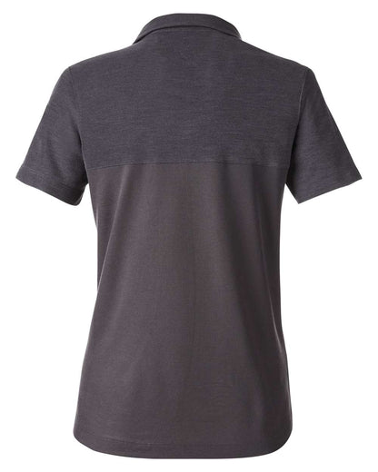 CORE365 Women's Fusion ChromaSoft™ Colorblock Polo CE112CW #color_Carbon/ Carbon Heather