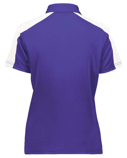 Augusta Sportswear Women's Two-Tone Vital Polo 5029 #color_Purple/ White