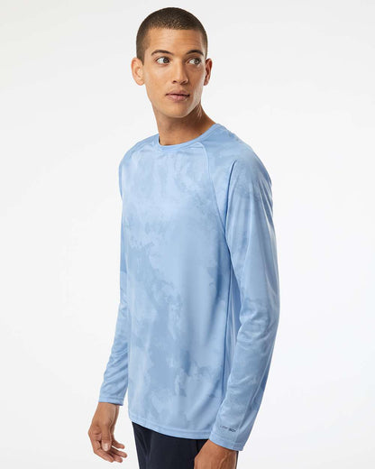 Paragon Unisex Cabo Camo Performance Long Sleeve T-Shirt 228 #colormdl_Blue Mist