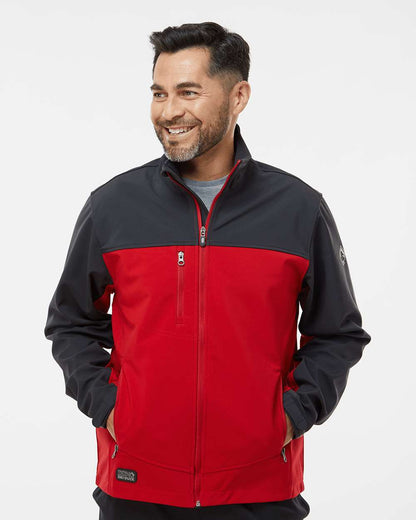 DRI DUCK Men's Tall Motion Soft Shell Jacket 5350T #colormdl_Red/ Charcoal