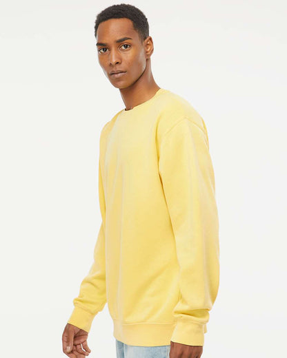 Independent Trading Co. Midweight Pigment-Dyed Crewneck Sweatshirt PRM3500 #colormdl_Pigment Yellow