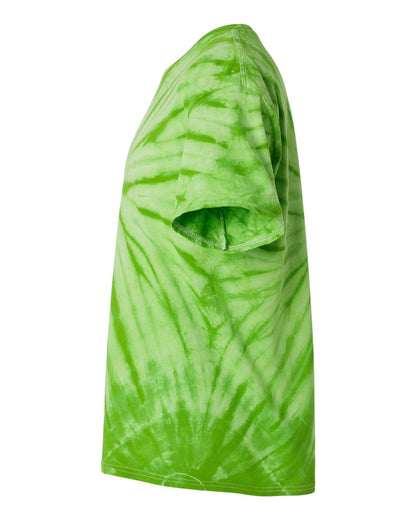 Dyenomite Cyclone Pinwheel Tie-Dyed T-Shirt 200CY #color_Lime