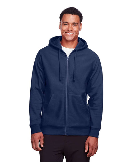 Team 365 Unisex Zone HydroSport™ Heavyweight Full-Zip Hooded Sweatshirt TT95 #colormdl_Sport Dark Navy