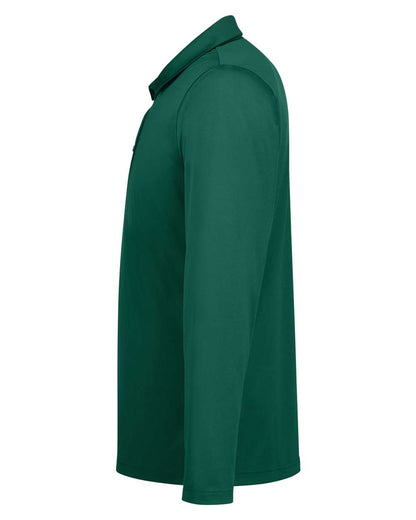 Team 365 Men's Zone Performance Long Sleeve Polo TT51L #color_Sport Forest