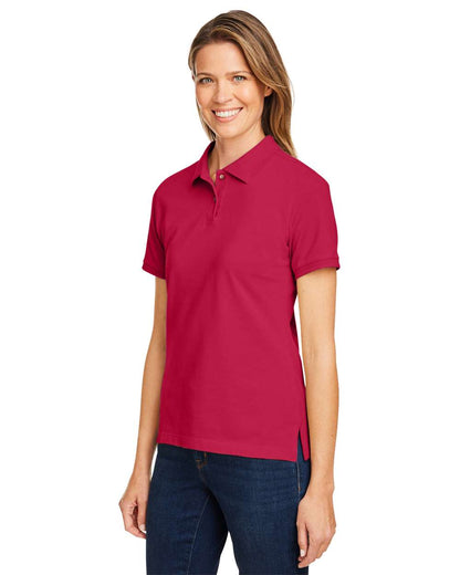 Harriton Women's Cotton Polo M200W #colormdl_Red