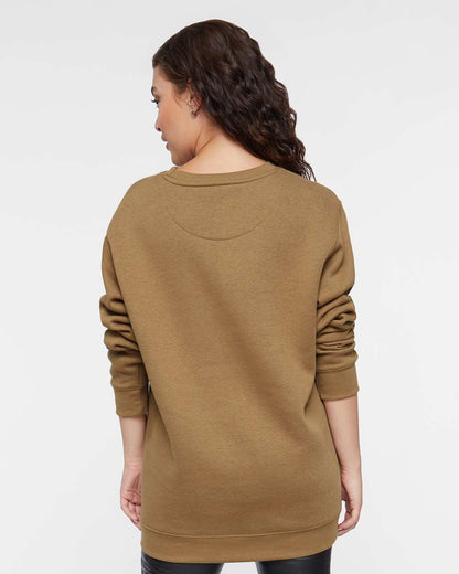 LAT Unisex Elevated Fleece Crewneck Sweatshirt 6925 #colormdl_Coyote Brown