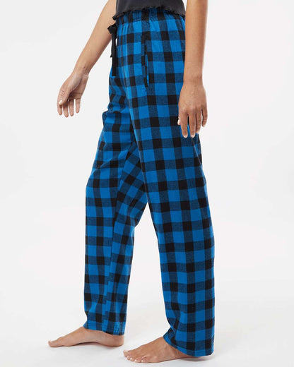 Boxercraft Women's Haley Flannel Pants BW6620 #colormdl_Royal/ Black Buffalo