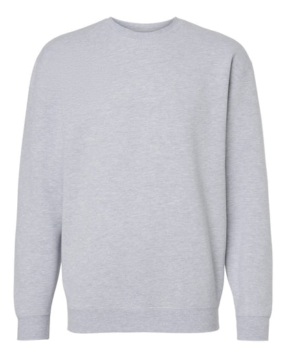 Independent Trading Co. Heavyweight Crewneck Sweatshirt IND3000 #color_Grey Heather