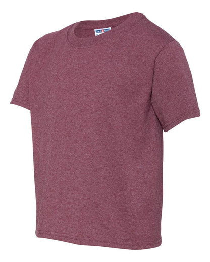 JERZEES Youth Dri-Power® 50/50 T-Shirt 29BR #color_Vintage Heather Maroon