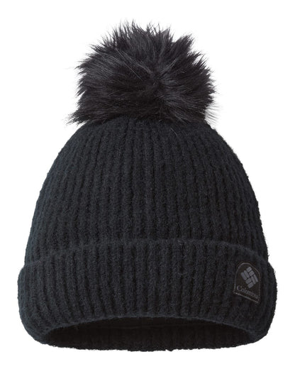 Columbia Winter Blur™ Pom-Pom Cuffed Beanie 186210 #color_Black