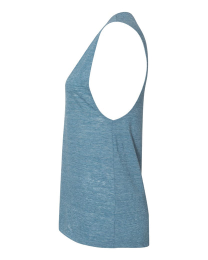 BELLA + CANVAS Women's Flowy Scoop Muscle Tank 8803 #color_Denim Slub