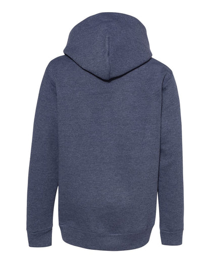 Hanes Youth EcoSmart® Hooded Sweatshirt P473 #color_Heather Navy