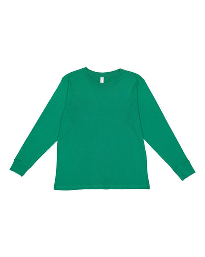 LAT Youth Fine Jersey Long Sleeve Tee 6201 #color_Kelly