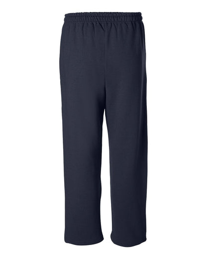 Gildan Unisex Heavy Blend™ Open-Bottom Sweatpants 18400 #color_Navy