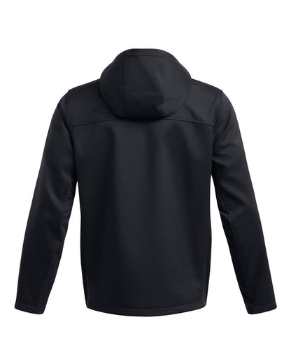 Under Armour Men's ColdGear® Infrared Shield 2.0 Hooded Jacket 1371587 #color_Black/ White