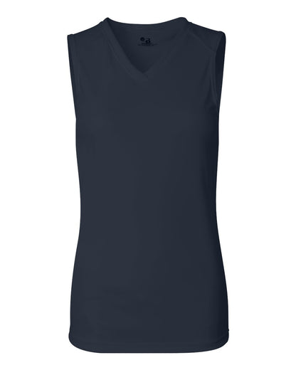 Badger Women's B-Core Sleeveless T-Shirt 4163 #color_Navy