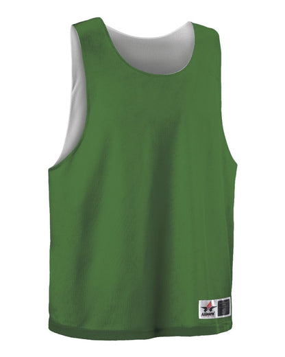 Alleson Athletic Youth Lacrosse Reversible Pinnie LP001Y #color_Kelly/ White