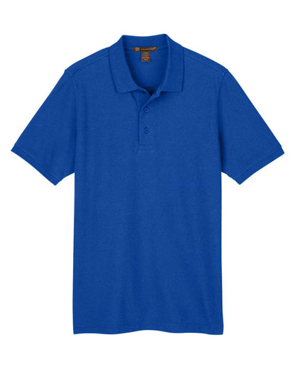 Harriton Men's Valiant Cotton Snag Protect Polo M205 #color_True Royal