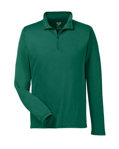 Team 365 Men's Zone Performance Quarter-Zip Pullover TT31 #color_Sport Forest
