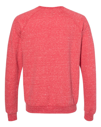 JERZEES Unisex Snow Heather French Terry Crewneck Sweatshirt 91MR #color_Red