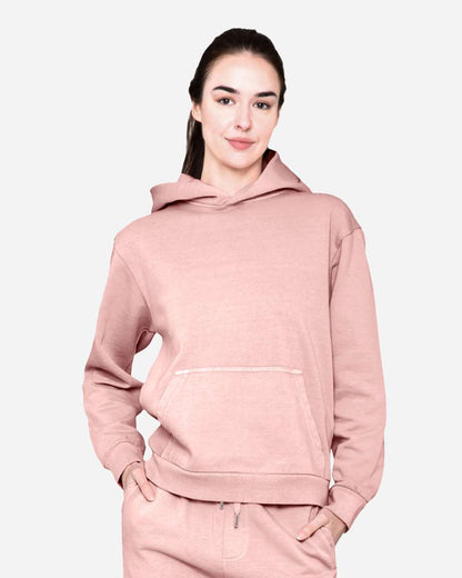 Lane Seven Unisex Urban Pullover Hooded Sweatshirt LS16001 #colormdl_Pigment Salmon