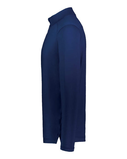 Holloway Unisex Eco Revive™ Ventura Soft Knit Quarter-Zip Pullover 223553 #color_Navy