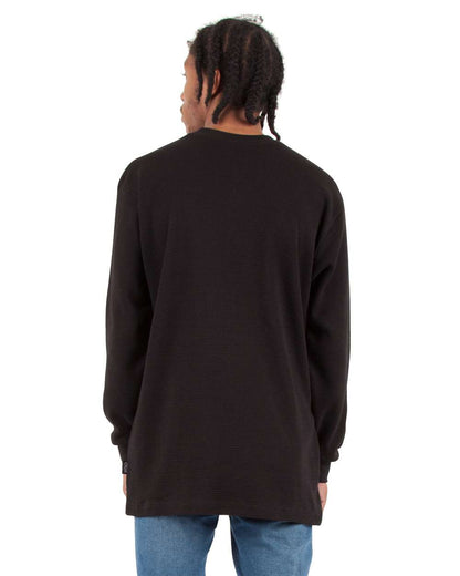 Shaka Wear Unisex Thermal T-Shirt SHTHRM #colormdl_Black