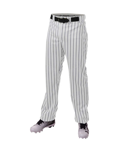 Alleson Athletic Crush Pinstripe Pants 655WPN #color_White/ Navy