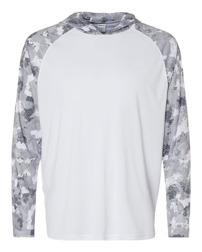 Paragon Unisex Tortuga Extreme Performance Hooded T-Shirt 240 #color_White/ Aluminum Camo