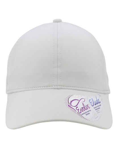 Infinity Her Women's Perforated Performance Cap GABY #color_Light Grey/ Snow Leopard