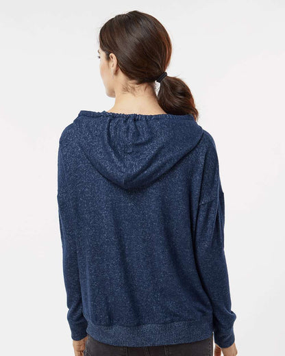 Boxercraft Women's Cuddle Fleece Hooded Pullover BW1501 #colormdl_Navy Heather