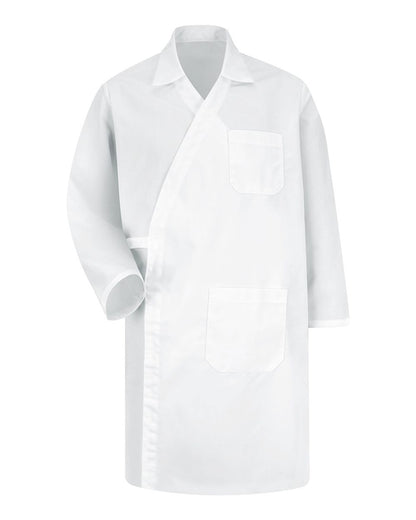 Red Kap Men's 100% Poly Butcher Wrap WS50 #color_White
