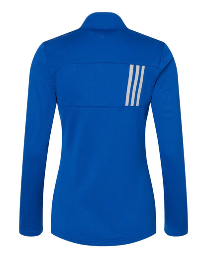 Adidas Women's 3-Stripes Double Knit Full-Zip A483 #color_Team Royal/ Grey Two