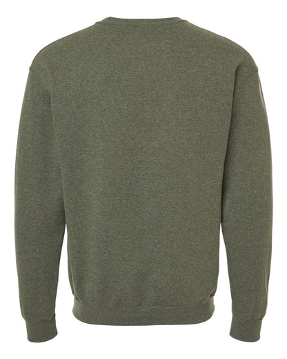 JERZEES Unisex NuBlend® Crewneck Sweatshirt 562MR #color_Military Green Heather